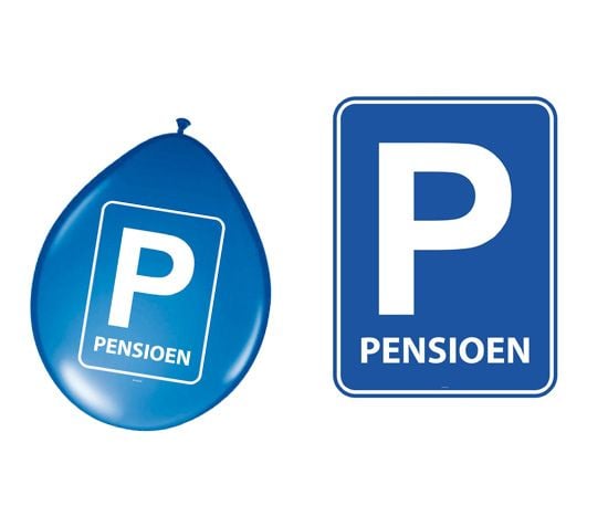 Pensioen feestartikelen