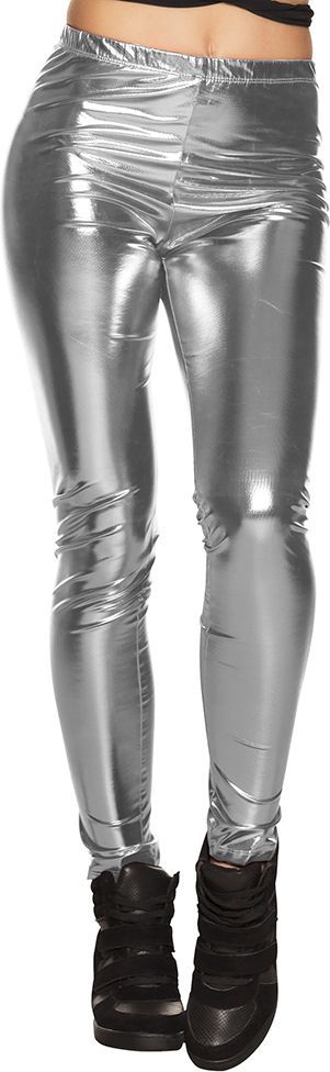 Glance metallic legging dames zilver