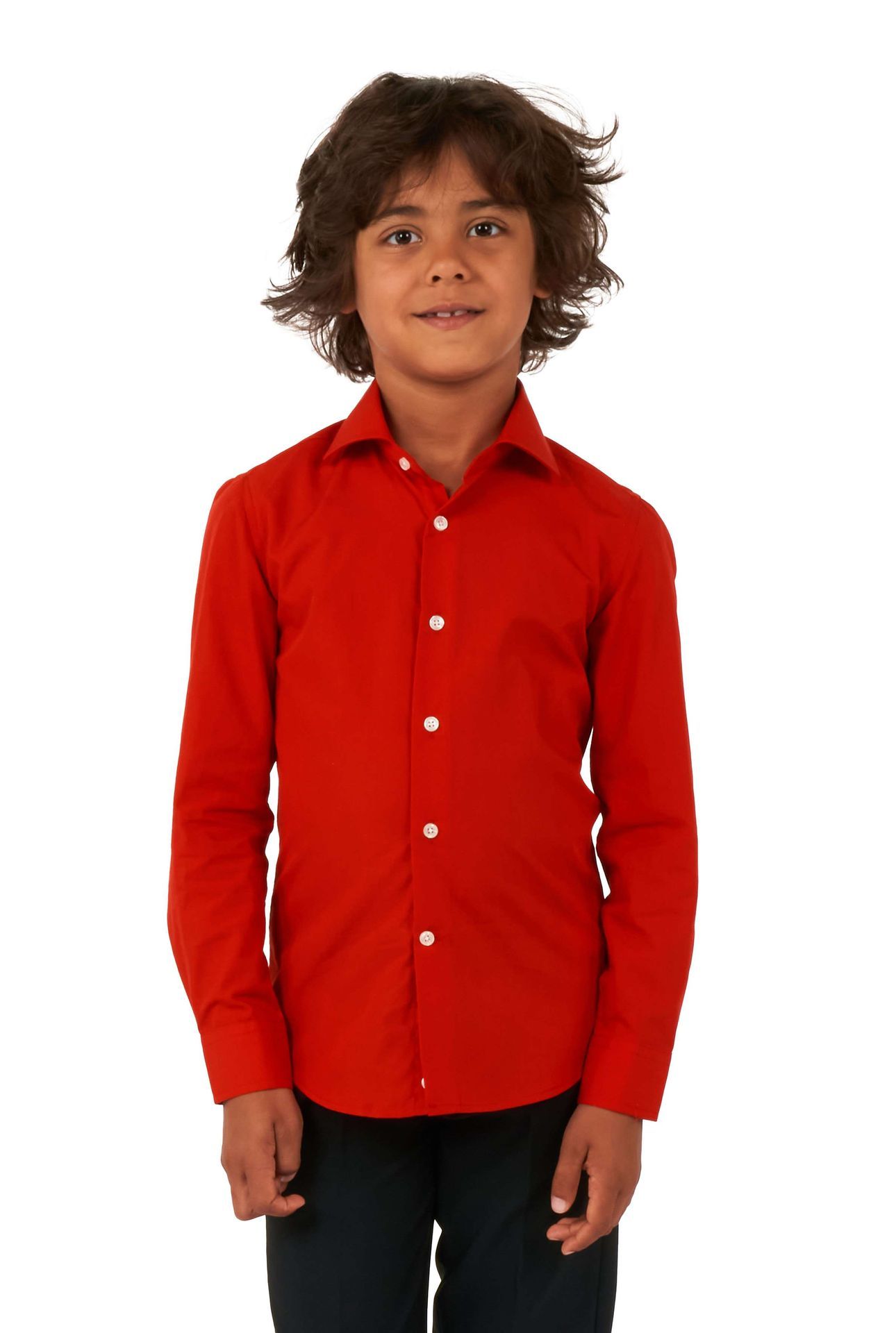 Opposuits Jongens Overhemd Red Devil Rood