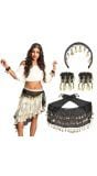 1001 nacht accessoires set zwart