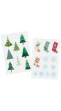 20 raamstickers winter kerstmis