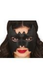 Batwoman half masker zwart