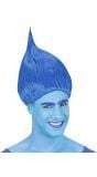 Blauwe Troll Doll pruik