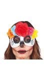 Dia de los muertos bloemen masker