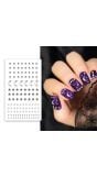 Diamond nagelstickers zilver