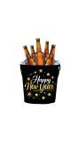 Feestelijke happy new year drank koeler emmer