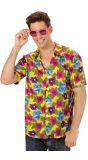 Flowers hawaii shirt geel