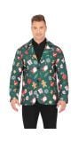 Foute kerst blazer heren groen