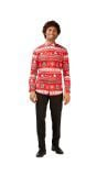 Foute kerstblouse Opposuits rood