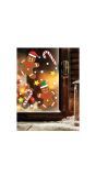 Gingerbread gel raamstickers kerst