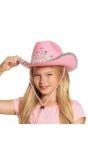 Glimmer cowgirl hoed roze