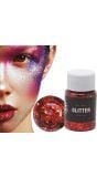 Glittergel rood