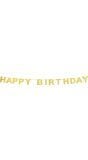 Gouden 'Happy Birthday' Letterslinger 225cm