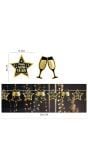 Gouden happy new year hanger slinger