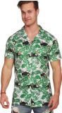 Groen Hawaïshirt met Palmboomprint