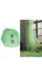 Groen spinnenweb Halloween