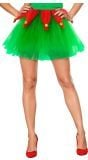 Groene kerst elf tutu dames