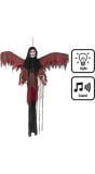 Halloween Hangende Red Reaper met licht & geluid