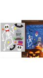 Halloween skelet gel raamstickers