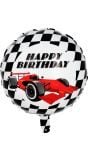 Happy Birthday' Formule 1 Folieballonnen 45cm