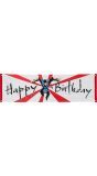 Happy Birthday' Ninja spandoek 50x180cm