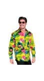 Hawaii tropicana neon blouse heren