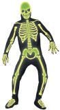 Heren glow in the dark skelet outfit