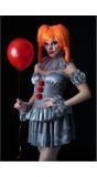 It Pennywise Sexy Dames Kostuum Grijs