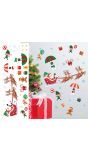 Kerst arrenslee muur stickers