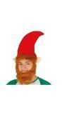 Kerst elf muts met baard