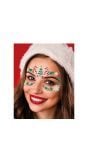 Kerst face jewels christmas glitter