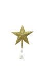 Kerstboom piek ster spiraal goud 23cm