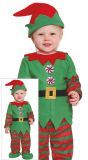 Kleine kerst elf kostuum baby