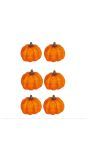 Kleine pompoenen halloween 6 stuks