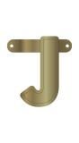 Letter J banner metallic goud