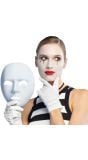 Mime Wit Gezichtsmasker