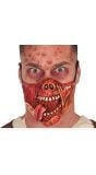 Monster met tong half masker