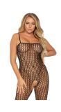 Naadloze Zwarte Gehaakte Bodystocking