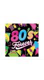 Neon 80s forever servetten