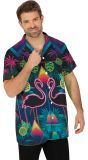 Neon Flamingo Zomershirt Volwassenen