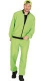 Neon Groene Trainingspak 80's 90's heren