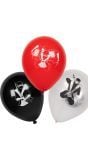 Ninja Latex Ballonnen 6 Stuks