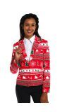 Opposuits Dames Blazer Kerst Winter Woman Rood