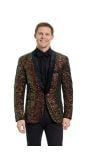 Opposuits Deluxe Heren Pailletten Dinner Blazer Amberkleurig