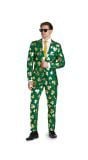 Opposuits Heren Mr. Clover Kostuum Groen