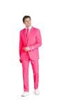 Opposuits Heren Neon Roze Kostuum