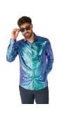 Opposuits Heren Overhemd Fancy Fish Schubben Blauw