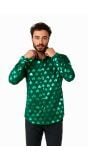 Opposuits Heren Overhemd Shiny Shamrock Groen