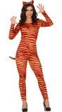 Oranje Dierenprint Dames Jumpsuit