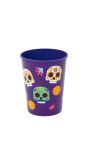 Paarse skulls partybeker plastic